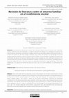 Research paper thumbnail of Literature review on the family environment in school performance