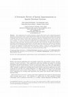 Research paper thumbnail of A Systematic Review of Spatial Approximations in Spatial Database Systems