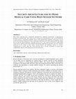 Research paper thumbnail of Security Architecture for AT-HOME Medical Care Using Body Sensor Network