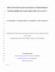 Research paper thumbnail of Effect of external iron and arsenic species on chelant-enhanced iron bioavailability and arsenic uptake in rice (Oryza sativa L.)