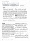 Research paper thumbnail of The Virtual Practice: Using the Residents' Continuity Clinic to Teach Practice Management and Systems-Based Practice