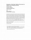 Research paper thumbnail of Designing a multi-slate reading environment to support active reading activities