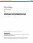 Research paper thumbnail of SVM-Based Volitional Artificial Leg Control via Ubiquitous Small and Low Power Architectures