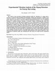 Research paper thumbnail of Experimental Vibration Analysis of the Zigzag Structure for Energy Harvesting