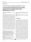 Research paper thumbnail of A semi-empirical integrated microring cavity approach for 2D material optical index identification at 1.55 μm