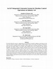 Research paper thumbnail of An IoT Integrated Cybernetic System for Machine Control Operations on Industry 4.0