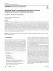 Research paper thumbnail of Rethinking "digital": a genealogical enquiry into the meaning of digital and its impact on individuals and society