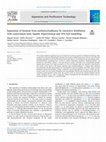 Research paper thumbnail of Separation of benzene from methylcycloalkanes by extractive distillation with cyano-based ionic liquids: Experimental and CPA EoS modelling