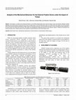 Research paper thumbnail of Analysis of the Mechanical Behaviour for the External Fixation Device under the Impact of Torque