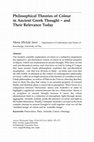 Research paper thumbnail of Philosophical Theories of Colour in Ancient Greek Thought and Their Relevance Today