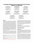 Research paper thumbnail of Knowledge engineering for unsupervised canine posture detection from IMU data