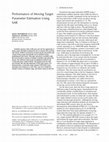 Research paper thumbnail of Performance of moving target parameter estimation using SAR