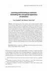 Research paper thumbnail of Learning and knowing as semiosis: Extending the conceptual apparatus of semiotics