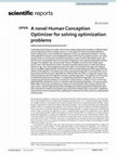 Research paper thumbnail of A novel Human Conception Optimizer for solving optimization problems