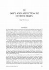 Research paper thumbnail of Christiansen 2022 Love and Affection in Hittite Texts