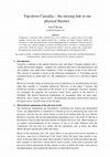 Research paper thumbnail of Top-Down Causality – the Missing Link in Our Physical Theories