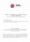 Research paper thumbnail of Synthèse de la littérature sur les Patient-Reported Outcomes (2010-2019)