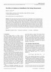 Research paper thumbnail of The Effect of a Radome on Submillimeter Site-Testing Measurements