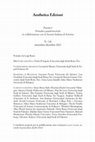 Research paper thumbnail of Hölderlin e lo stile della melancolia. Adorno, Henrich e lo specchio di Beckett