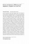 Research paper thumbnail of Power and Intensity: Difference and Repetition, Chapters Four and Five