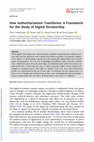 Research paper thumbnail of How Authoritarianism Transforms: A Framework for the Study of Digital Dictatorship