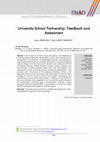 Research paper thumbnail of University-School Partnership: Feedback and Assessment