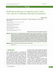 Research paper thumbnail of Enhanced production of valerenic acid in hairy root culture of Valeriana officinalis by elicitation