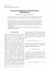 Research paper thumbnail of Recent Developments in Mixed Poisson Distributions