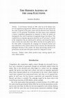 Research paper thumbnail of The Hidden Agenda of the 2009 Elections