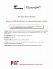 Research paper thumbnail of A theory of LBO activity based on repeated debt-equity conflicts