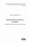Research paper thumbnail of What is Slovakia’s “National Interest” and Where is it Created - In Lieu of an Introduction