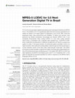 Research paper thumbnail of MPEG-5 LCEVC for 3.0 Next Generation Digital TV in Brazil