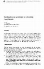 Research paper thumbnail of Solving Inverse Problems In RelaxationExperiments