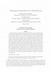 Research paper thumbnail of Measuring the Connectedness of the Global Economy