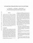 Research paper thumbnail of An Extended Study of Human-like Behavior under Adversarial Training