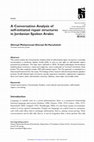 Research paper thumbnail of A Conversation Analysis of self-initiated repair structures in Jordanian Spoken Arabic