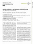 Research paper thumbnail of Inorganic component in oak waterlogged archaeological wood and volcanic lake compartments