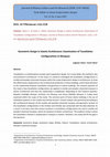 Research paper thumbnail of Geometric Design in Islamic Architecture; Examination of Tessellation Configurations in Mosques