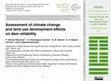Research paper thumbnail of Assessment of climate change and land use development effects on dam reliability