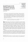 Research paper thumbnail of Social Presence in the Web-Based Classroom Implications for Intercultural
Communication