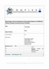 Research paper thumbnail of Reporting on the development of the model database of COMPLEX Climate-Energy-Economy System of Models