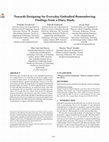 Research paper thumbnail of Towards Designing for Everyday Embodied Remembering: Findings from a Diary Study
