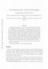 Research paper thumbnail of On subgroup perfect codes in Cayley graphs