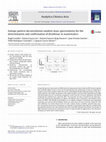 Research paper thumbnail of Isotope pattern deconvolution-tandem mass spectrometry for the determination and confirmation of diclofenac in wastewaters