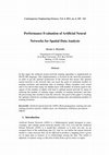 Research paper thumbnail of Performance evaluation of artificial neural networks for spatial data analysis