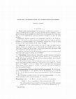 Research paper thumbnail of Math 603: Introduction to Commutative Algebra