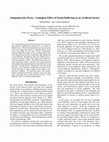 Research paper thumbnail of Adaptation-By-Proxy: Contagion Effect of Social Buffering in an Artificial Society
