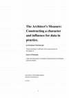 Research paper thumbnail of The Architect's Measure: Introduction