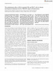 Research paper thumbnail of The antileukemia effect of HLA-matched NK and NK-T cells in chronic myelogenous leukemia involves NKG2D–target-cell interactions