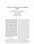 Research paper thumbnail of Forbidden andPreforbidden States intheMulti-model Approach
